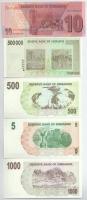 Zimbabwe 2007. 1$ + 2019. 2$ + 2007, 5$ + 2020. 10$ + 2020. 20$ + 2020. 50$ + 2020. 100$ + 500$ + 10...