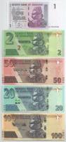 Zimbabwe 2007. 1$ + 2019. 2$ + 2007, 5$ + 2020. 10$ + 2020. 20$ + 2020. 50$ + 2020. 100$ + 500$ + 10...