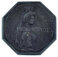 Szász Vilmos (1884-1923) 1916. "Károly és Zita" nyolcszögletű Zn koronázási emlékérem (24m...