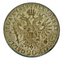 Ausztria 1848A 20kr Ag "I. Ferdinánd" T:AU patina Austria 1848A 20 Kreuzer Ag "Ferdin...