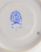 Herendi 2 darab Viktória mintás csészealj. Jelzett, hibátlan, d: 11,5 cm