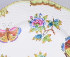 Herendi Viktória mintás tál. Jelzett, d: 20,5 cm