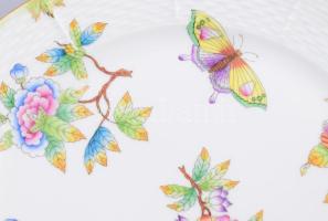 Herendi Viktória mintás tál. Jelzett, d: 25,5 cm