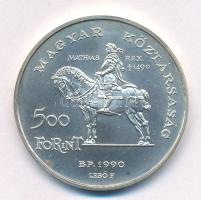 1990. 500Ft Ag "Mátyás király / Beatrix" kapszulában T:BU Adamo EM113