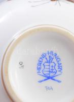 Herendi Viktória mintás kávés csésze, csészealjjal, jelzett, d: 14 cm