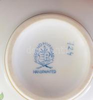 Herendi Viktória mintás kávés csésze, csészealjjal, jelzett, d: 14 cm
