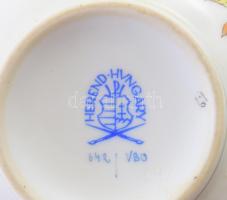 Herendi Viktória mintás tejkiöntő. Jelzett, minimális kopással, m: 9 cm