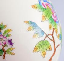 Herendi Viktória kávékiöntő, jelzett, kézzel festett, minimális kopással, rózsán kis pattogzással, m...