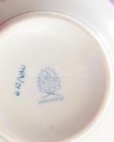 Herendi Viktória kávékiöntő, jelzett, kézzel festett, minimális kopással, rózsán kis pattogzással, m...