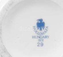 Hollóházi népi motívumos váza, jelzett, hibátlan, m: 20 cm