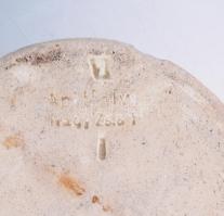 cca 1890/1900 Nagy Zsigmond és fiai Apátfalva boroskancsó. Jelzett, lepattanással, m: 14,5 cm