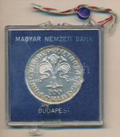 1978. 200Ft Ag "Első magyar aranyforint" sérült, plombált MNB tokban T:BU patina Adamo EM5...