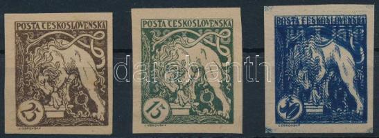 1920 Próbanyomat, a kék kettősnyomattal / proof, the blue with double print