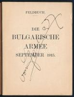 1915. szeptember, Die bulgarische Armee - Feldbuch, 30p