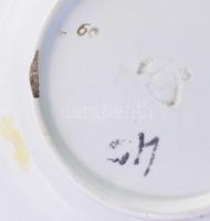 Frain Vranov fajansz dísztál, kis sérüléssel, d: 22,5 cm