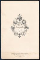 cca 1870-1875 Johann (Hans) Nepomuk Wilczek (1837-1922) osztrák sarkkutató, mecénás, az osztrák-magy...