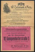 1912 W. Schwaab & Komp. Uniformirungsanstalt katonai egyenruha árjegyzék, 8p