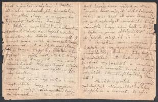 1918. október 31. Őszirózsás forradalom levéltudósítás a nagyváradi eseményekről, ismeretlen személy...