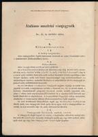 1851 Általános ausztriai vámjegyzék be-, ki- és átvitelre nézve, magyar és német nyelven, 49p