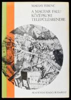 Maksay Ferenc: A magyar falu középkori településrendje. Bp., 1971, Akadémiai Kiadó. Kiadói egészvászon-kötés, kiadói papír védőborítóban, jó állapotban. Benne néhány külön lapon Dienes István (1929-1995) régész, muzeológus saját kezű jegyzeteivel.