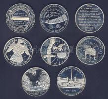 1995. "Magyarok őstörténete és honfoglalása" Ag emlékérem sorozat, benne 8klf db 8x31,1g T...