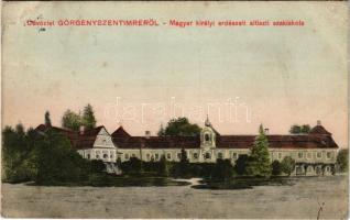 1914 Görgényszentimre, Görgény-Szt.-Imre, Gurghiu; M. kir. Erdészeti altiszti szakiskola (Rákóczi-Bornemissza kastély) / forestry school (castle) (r)