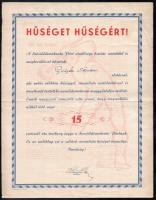 Szakasits Árpád (1888-1965) aláírása a Szociáldemokrata Párt által kiállított oklevélen