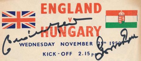 1953 Magyarország-Anglia, a legendás 6:3-as labdarúgó mérkőzés meccsfüzete,, ahol az Aranycsapat leg...