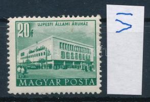 1953 Épületek II. 20f nagy képméretben, számvízjellel (9.000)