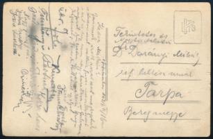 1927 Kiskunhalas, különleges fotómontázs, fotólap, 13×9 cm