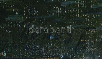 Olvashatatlan jelzéssel, feltehetően magyar festő, XX. sz. eleje: Vitorlás. Olaj, vászon, kartonra k...