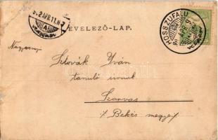 1902 Hosszúfalu, Satulung (Négyfalu, Sacele); Magyar iskola. Julius Müller utóda kiadása / Hungarian...