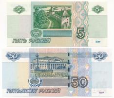 Oroszország 1997. 5R + 50R T:UNC
Russian 1997. 5 Rubel + 50 Rubel C:UNC