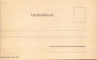 Piski, Simeria; Bem emlékoszlopa, vaspálya, vasútállomás, gőzmozdony, vonatok. Gyulai József kiadása...