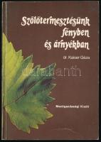 Kaiser Géza: Szőlőtermesztésünk fényben és árnyékban. (Dedikált!) Bp., 1986, Mezőgazdasági Kiadó. Fekete-fehér fotókkal illusztrálva. Kiadói papírkötés, kissé viseltes borítóval. A szerző, dr. Kaiser Géza (1926-2009) kertészmérnök, pedagógus, kertészeti szakíró által Józsa János részére dedikált példány.