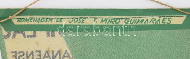 3 db régi dél-amerikai futball zászló, vegyes állapotban, 45×19 cm