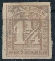 1864 Mi 12 vagy újnyomat? reprint? (papírelvékonyodás / thin paper)