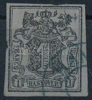 1850 Mi 1 (Mi EUR 80.-) (elvékonyodás / thin paper)