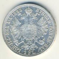 Ausztria 1888. 1Fl Ag T:2