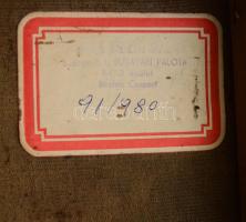 Nagy Lázár jelzéssel, XX. sz. eleje/első fele: Csendélet. Olaj, vászon, 85x57 cm. Hátoldalán MNG bír...