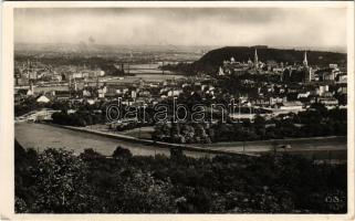 Budapest II. Látkép a budai hegyekből, a II. és XII. kerület szinte beépítetlen (EK)