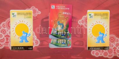 2010 The metro of EXPO kínai kiadvány 8 darab kártyával, 15x30 cm