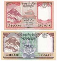 Nepál 2017. 5R + 2020. 10R T:UNC Nepal 2017. 5 Rupees + 2020. 10 Rupees. C:UNC