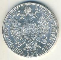 Ausztria 1878. 1Fl Ag T:2 kis ph