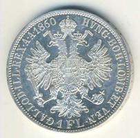 Ausztria 1860A 1Fl Ag T:2