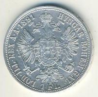 Ausztria 1891. 1Fl Ag T:2