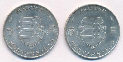 1947. 5Ft Ag "Kossuth" (2x) T:AU-XF Adamo F8.1