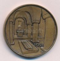 Fritz Mihály (1947-) DN "Abbatia Benedctina Tihany / 1055" bronz emlékérem (42,5mm) T:UNC