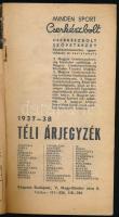 1938 Cserkészbolt téli felszerelés, rajzos termék- és árlista, jó állapotban, 64p