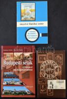 3 db szakirodalom: Ötnyelvű filatéliai szótár, A bélyegek világa, Budapesti séták - Útikalauz bélyegbarátoknak